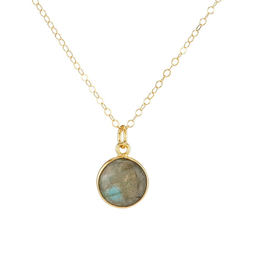 Labradorite deals necklace gold