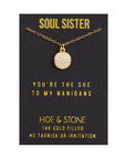 Soul Sister Necklace  Unique Best Friend Gift